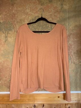 Bluenotes ~ Orange Twist Back Longsleeve